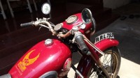 Marroon Vintage Bike  BSA 350CC