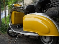 Yellow Vintage Scooter Lambretta