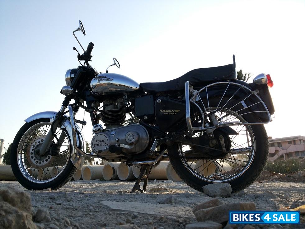 Black And Chrome Royal Enfield Bullet Machismo A350