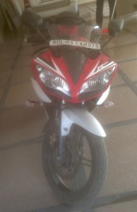 Red And White Yamaha YZF R15 V2