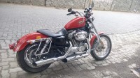 Red Harley Davidson XL 883L Sportster
