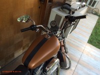 White Maroon Gold Harley Davidson Superlow