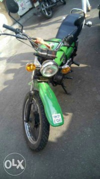 Green Yamaha RX 100