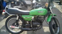 Green Yamaha RX 100