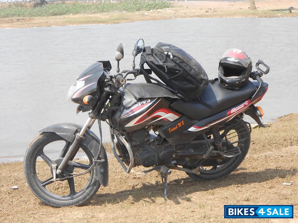 Black TVS Sport for sale in Hyderabad. My bike is black red colour ...