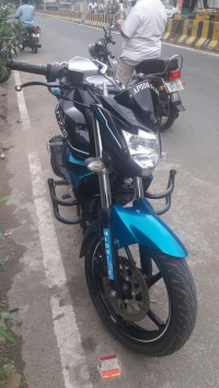 Blue Black Yamaha FZ-S FI V2