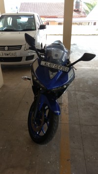 Blue Yamaha YZF R3