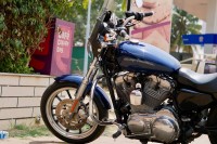 Pearl Blue Harley Davidson Superlow