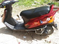 Red TVS Scooty Teenz