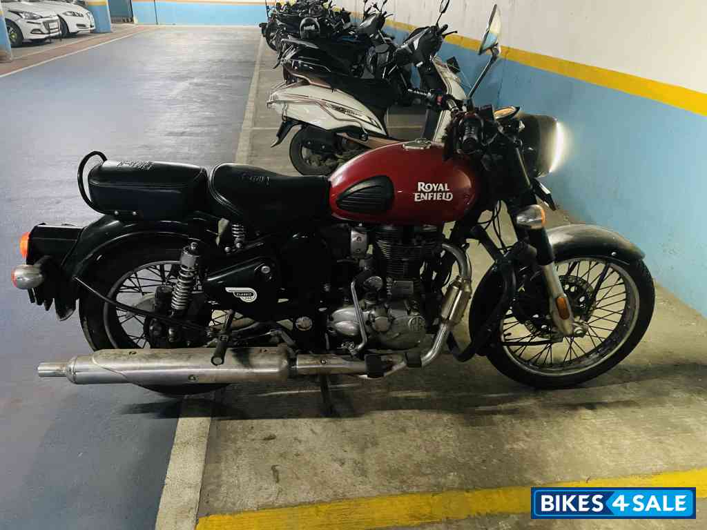 Reddish Red Royal Enfield Classic 350 Single Channel BS6