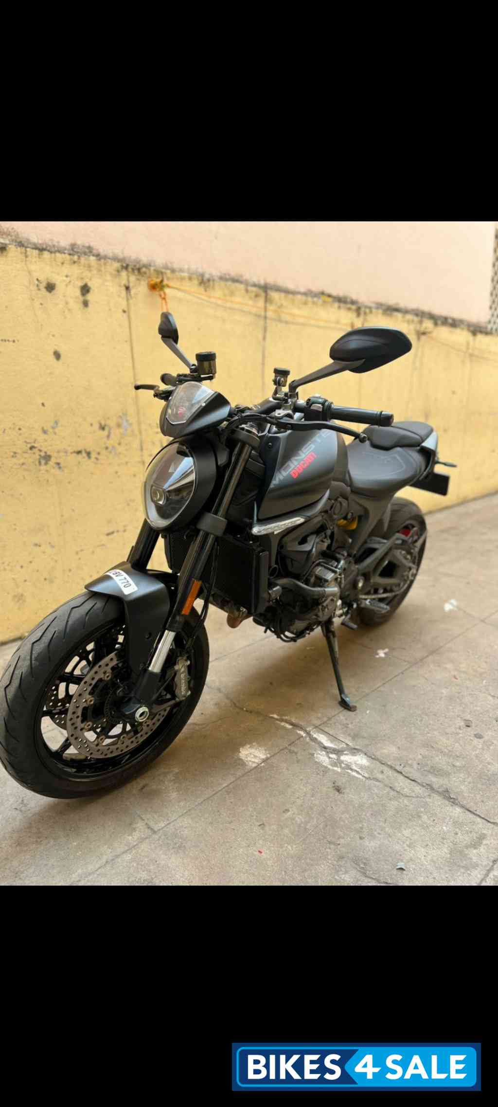 Black Ducati Monster 937cc