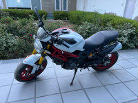 White Ducati Monster 796