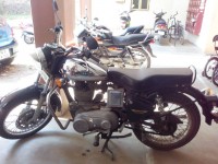 Black And Silver Royal Enfield Bullet Machismo A350