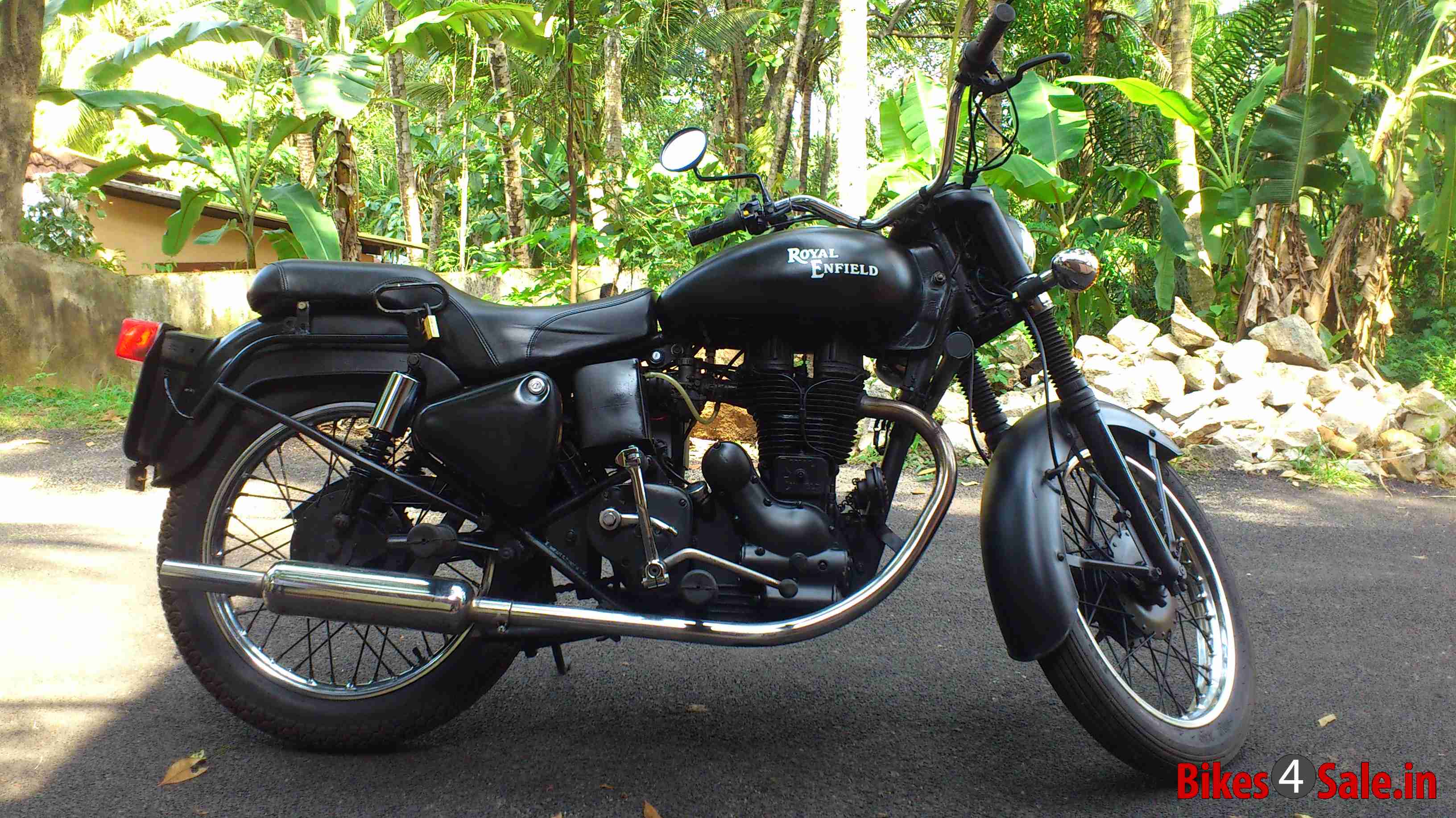 Matte Black Royal Enfield Bullet Standard 350 for sale in Trivandrum