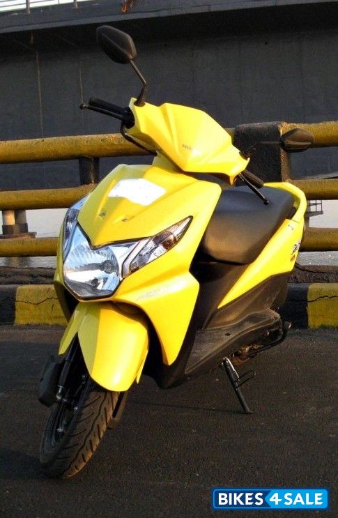 Yellow Honda Dio