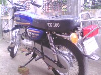 Blue Yamaha RX 100