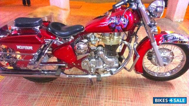 Imported Heavy Metallic Red Modified Bike  royal Enfield 350 cc