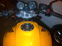 Metallic Yellow Honda Hornet 900