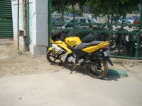 Yellow Yamaha YZF R15