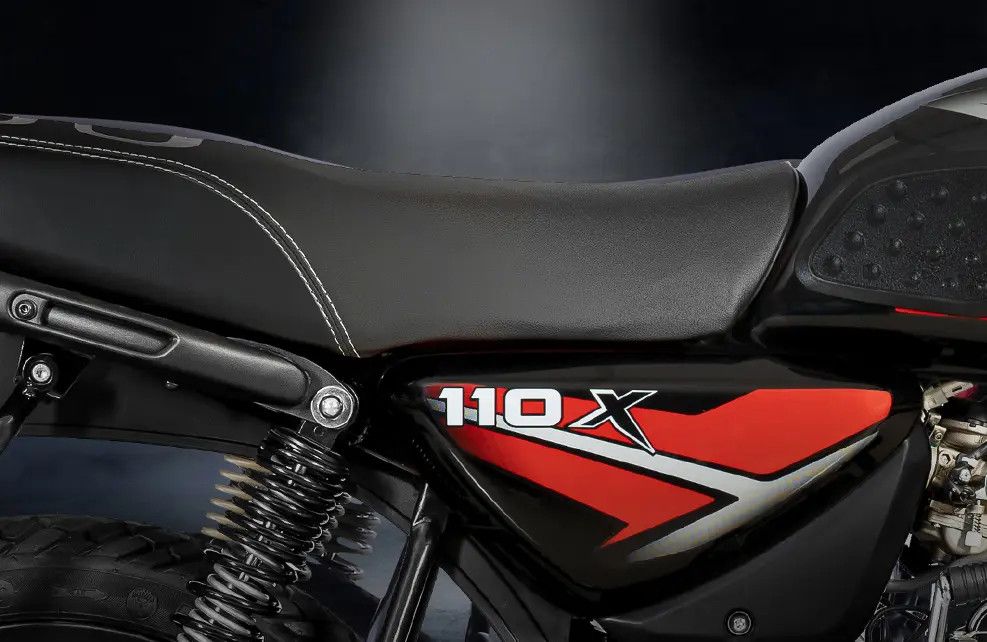 Bajaj CT110X - Double-stitched & thick padded seat