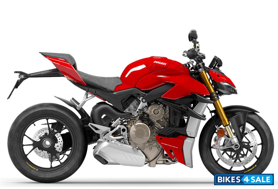 Ducati Streetfighter V4 S - Ducati Red with dark grey frame and black wheels
