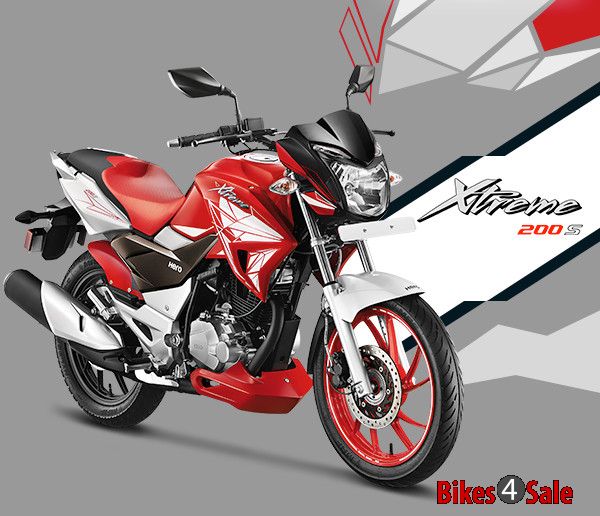 Hero Xtreme 200S - White and Red Colour