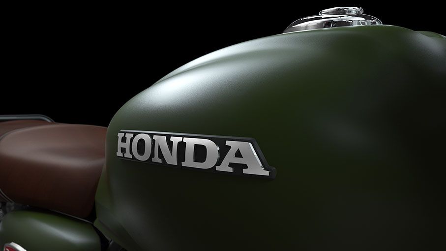 Honda Hness CB350 DLX - Mat Marshal Green Metallic
