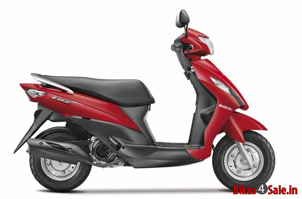 Suzuki Lets 110 - Red colour, side view