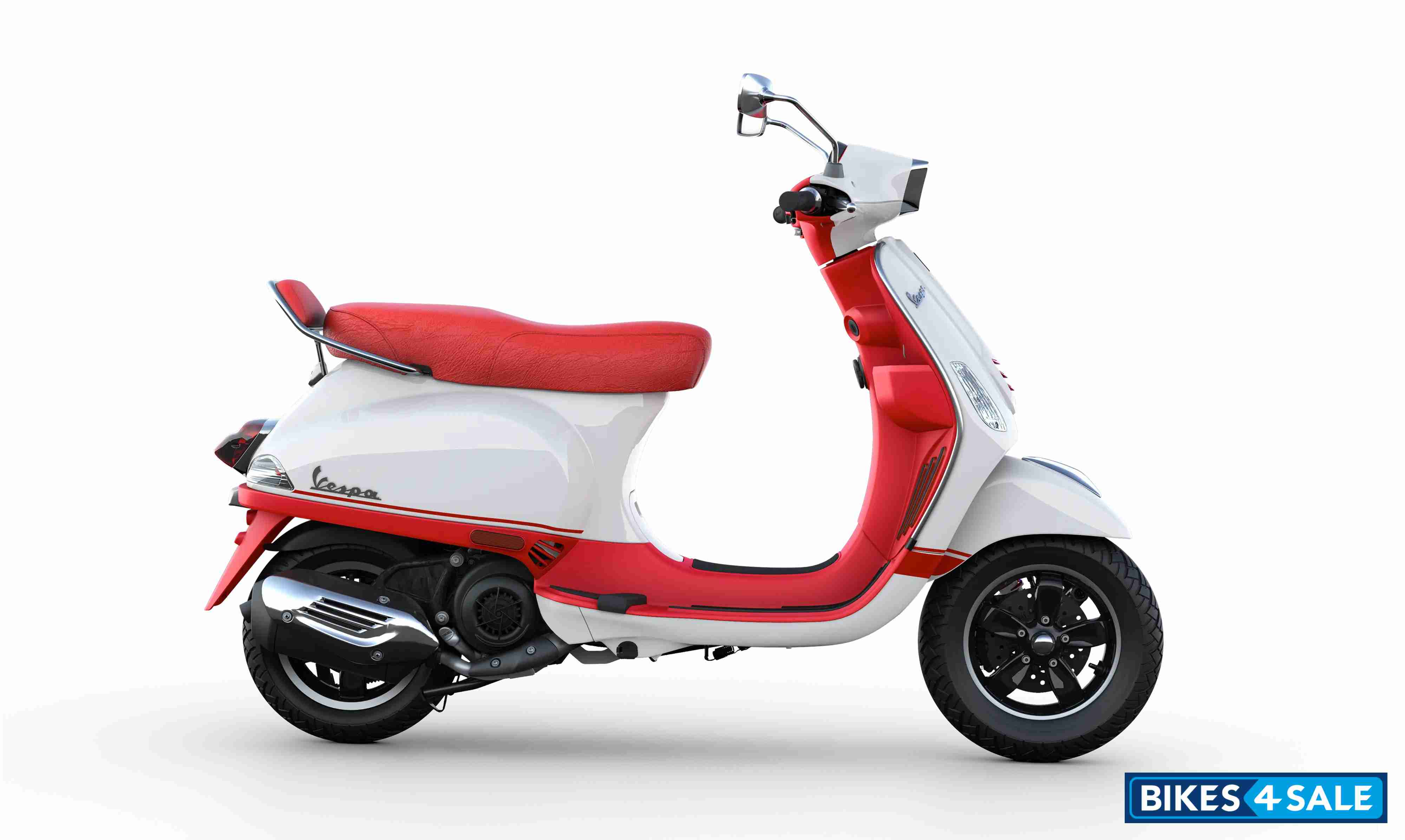 Vespa Dual SXL - Pearl White with Fiery Red