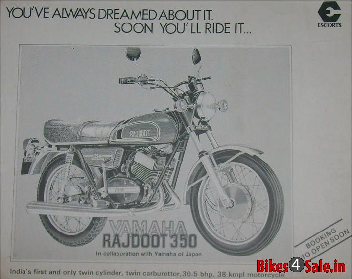 Yamaha RD 350 - Old print advertisement of Yamaha Rajdoot 350