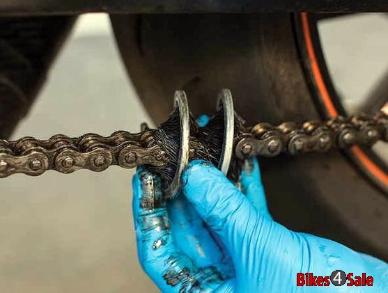 Motorcycle Chain Cleaning