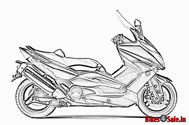 A prototype sketch of upcoming premium scooter of Yamaha in India