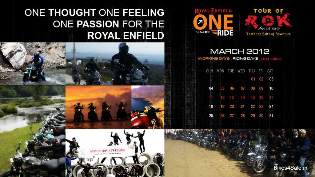 Royal Enfield Calendar March 2012