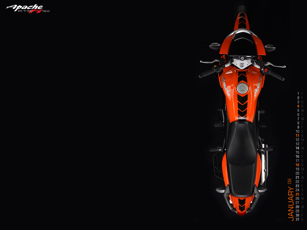 TVS Apache RTR 160 FI Calendar Photos