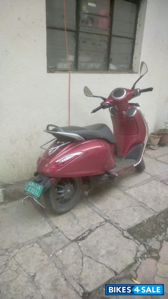 Red Bajaj Chetak Electric