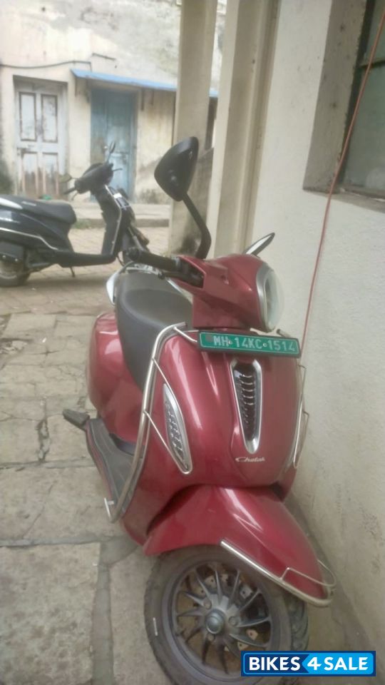 Red Bajaj Chetak Electric