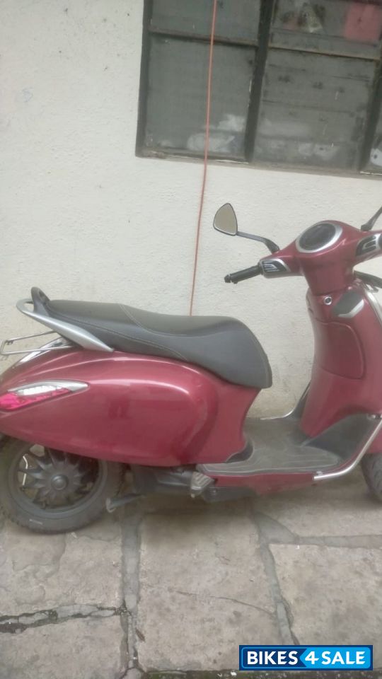Red Bajaj Chetak Electric