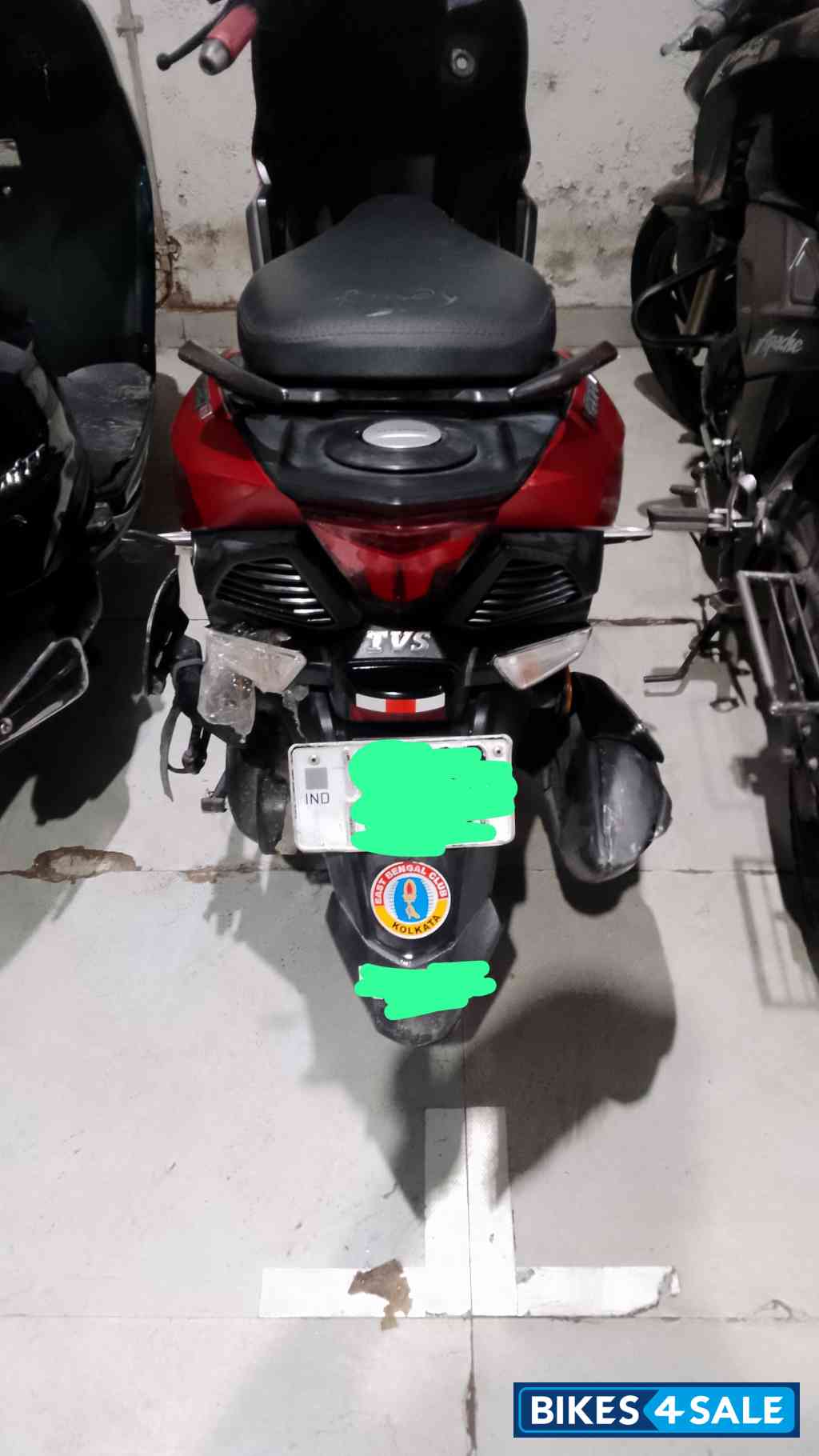 Red And Black TVS NTORQ 125 BS6