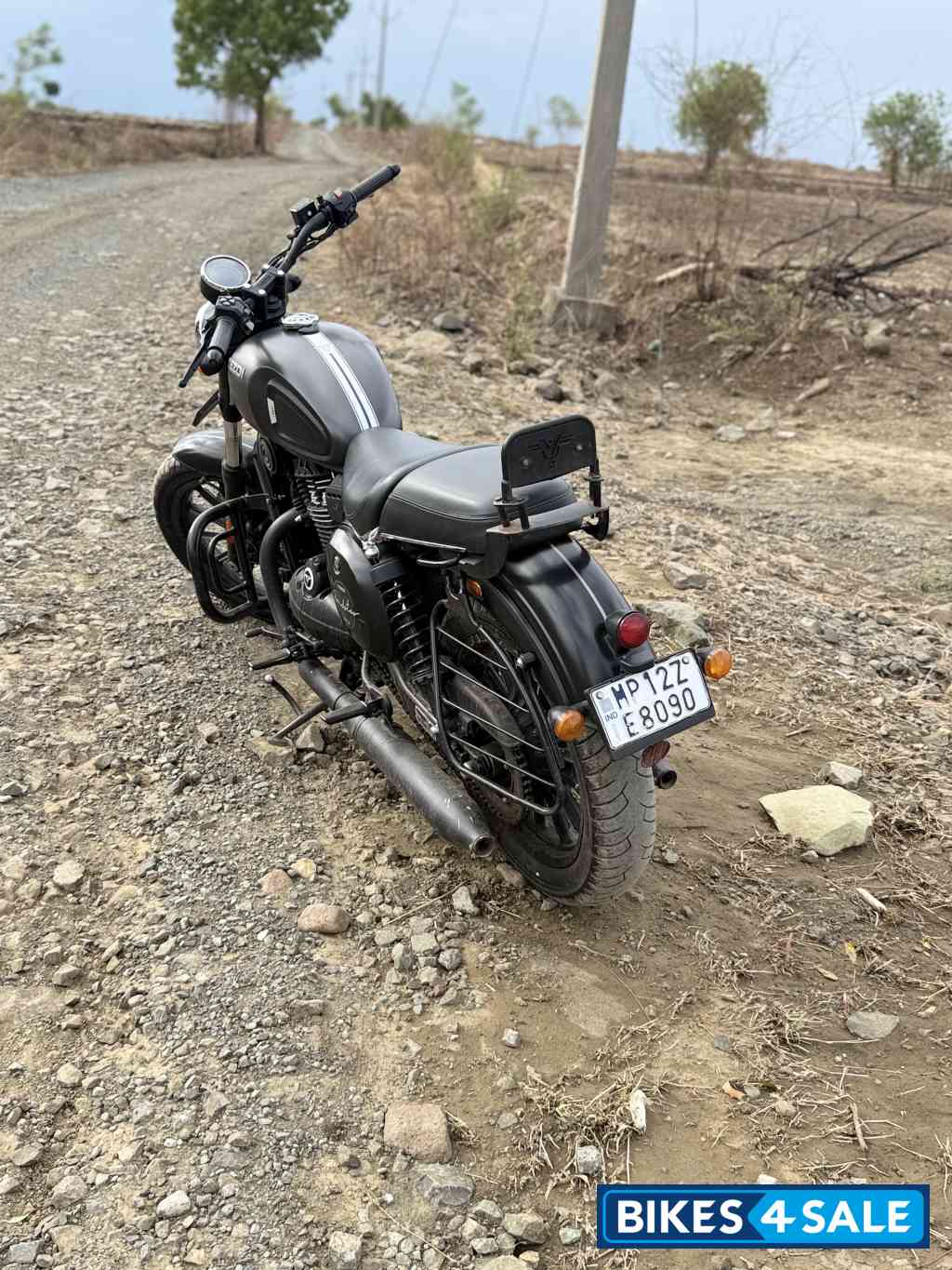 Black Yezdi Roadster Dark