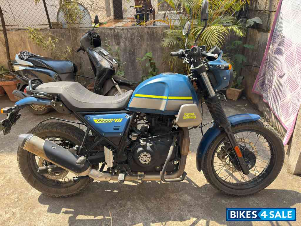 Skyline Blue Royal Enfield Scram 411 Skyline Blue Royal Enfield Scram 411