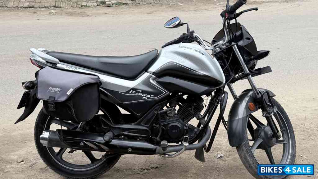 Silver And Black Hero Splendor iSmart 110