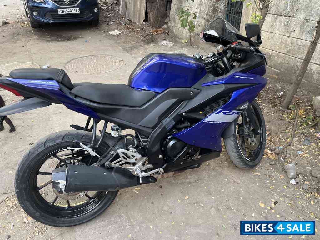Blue Yamaha YZF R15 V3