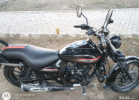Red And Black Bajaj Avenger Street 220