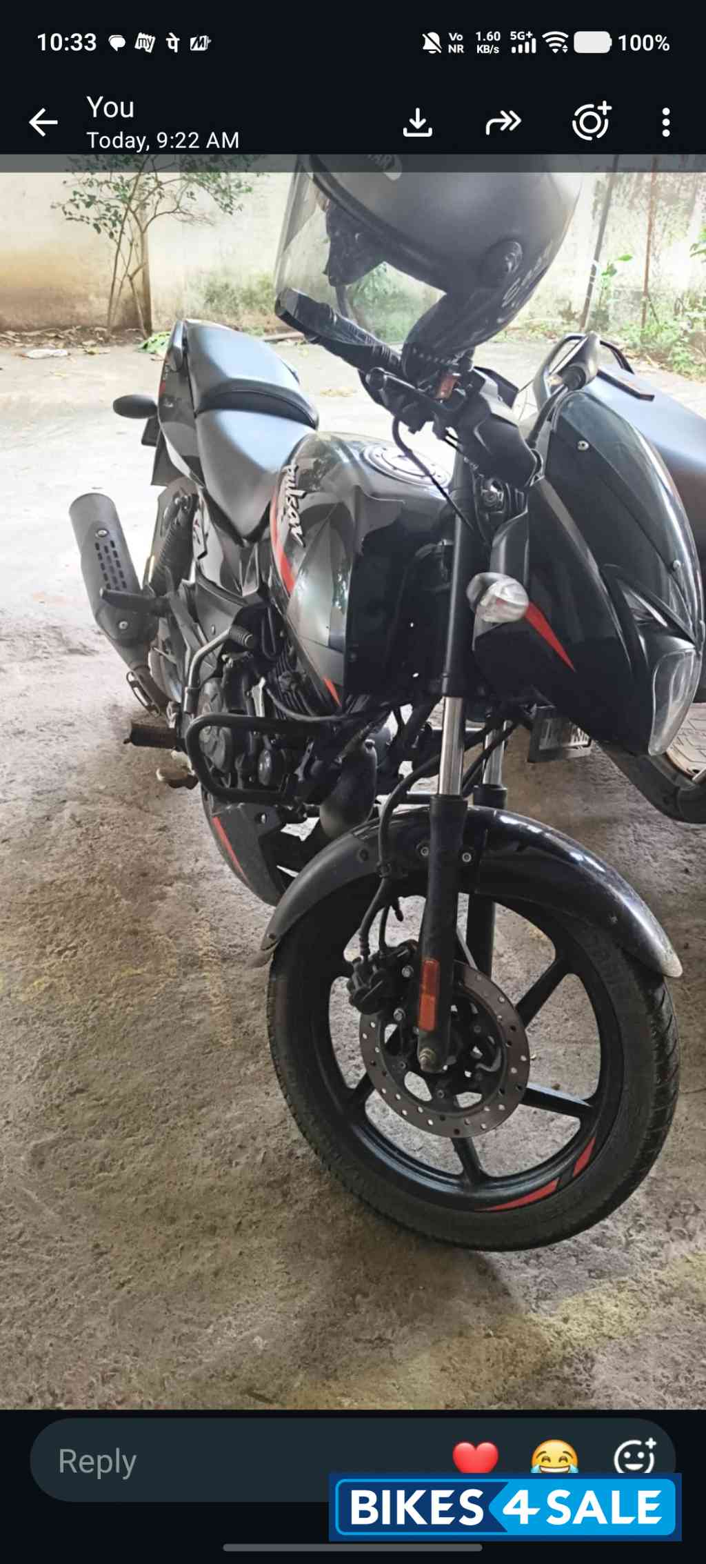 Black Bajaj Pulsar 125 Split Seat