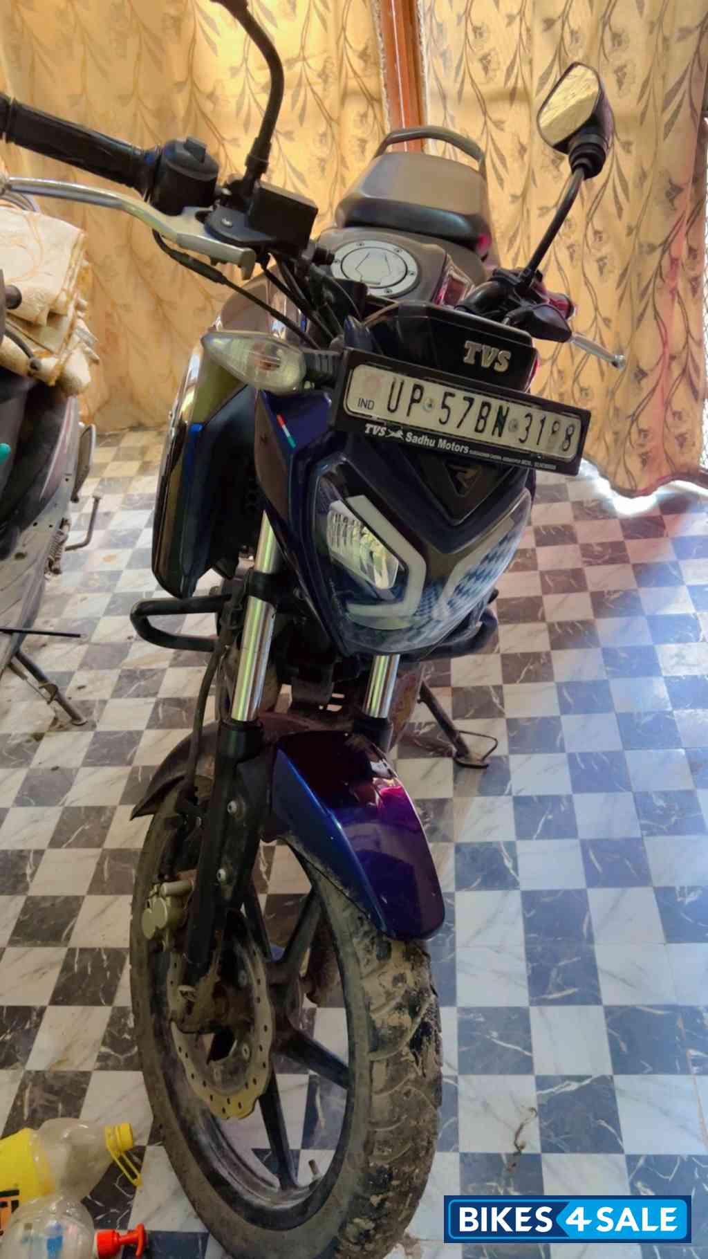 Blue Black TVS Raider Split Seat