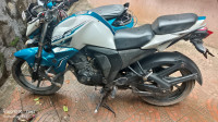 White Blue Yamaha FZ-S FI V2