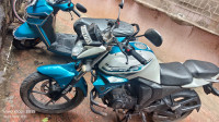 White Blue Yamaha FZ-S FI V2