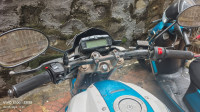 White Blue Yamaha FZ-S FI V2