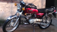 Wine Red Yamaha RX 100