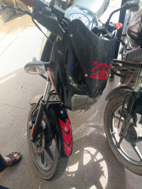 Red Black Bajaj Pulsar 125 Neon Disc Single Seat
